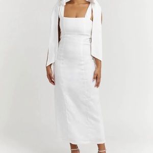 NWT Diish White Linen Dress